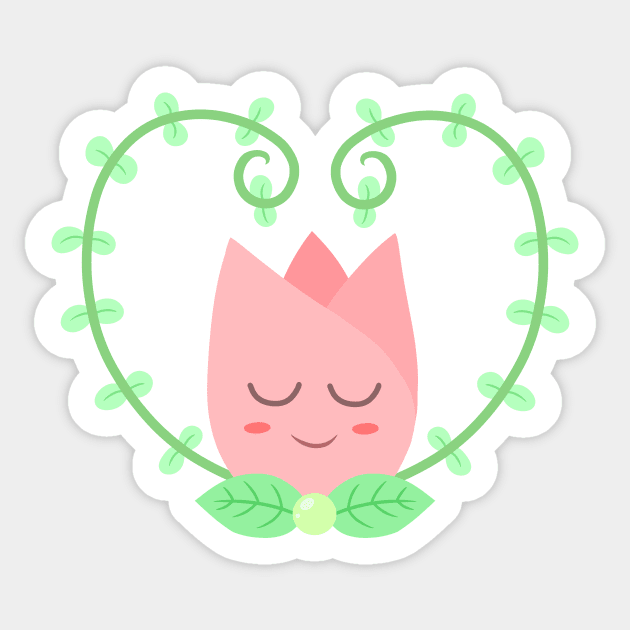 Flower bud Sticker by KammyBale